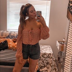 Billabong Off the Shoulder Long Sleeve